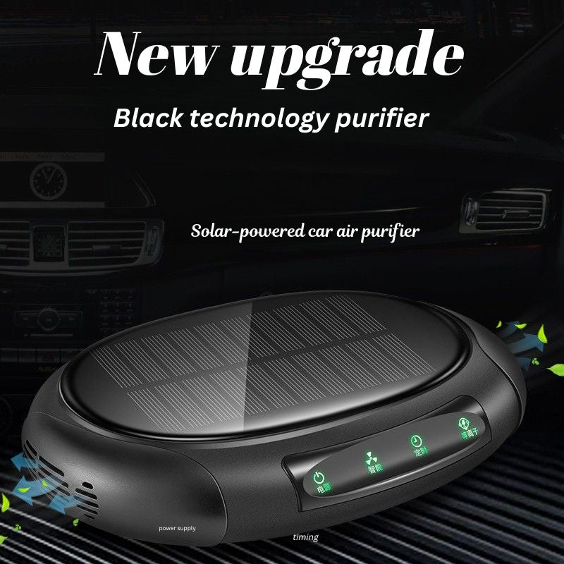 Solar Car Air Purifier 🌞🚘 | Negative Ion Fresh-Air System 🌬️✨ | Aromatherapy Car Perfume Gift 🎁🌿