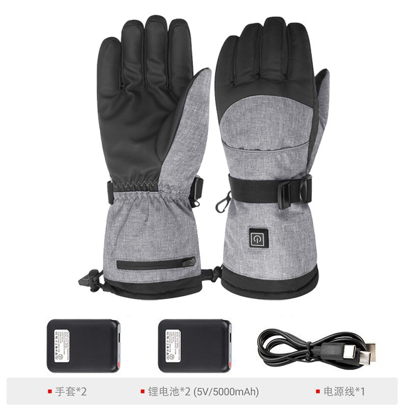 Heated Winter Motorcycle Gloves | Touch Screen Waterproof Gloves for Riding, Skiing & Outdoor Sports