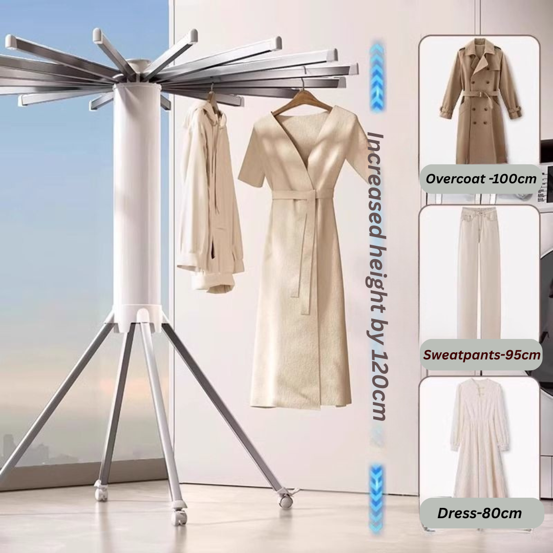 Octopus Folding Clothes Drying Rack 🧺✨ Space Saving Balcony Stand for Clothes, Towels and Quilts | Portable, Strong and Easy to Use