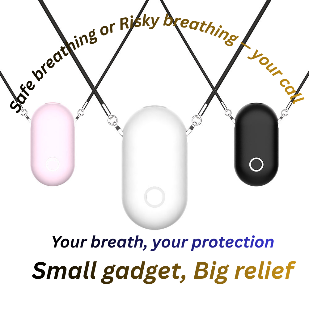 🌬️ Wearable Neck Air Purifier | Portable Fresh-Air Personal Cleaner 🌿 Negative Ion Tech ⚡ Reduces Haze, Smoke & Dust Pollution