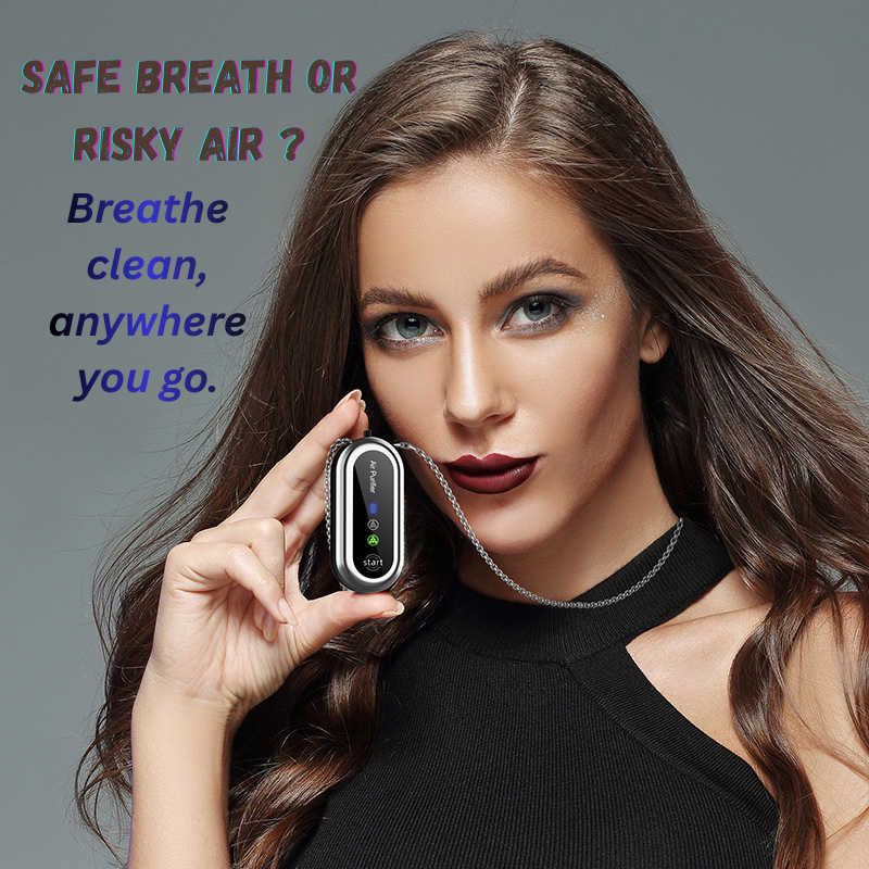 Mini Neck Air Purifier 🌬️✨ | Portable Fresh-Air Necklace 😷💨 | Ultra-Light Personal Air Cleaner