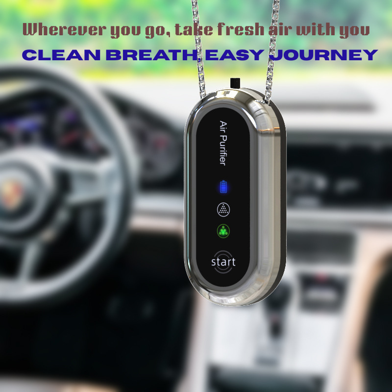 Mini Neck Air Purifier 🌬️✨ | Portable Fresh-Air Necklace 😷💨 | Ultra-Light Personal Air Cleaner