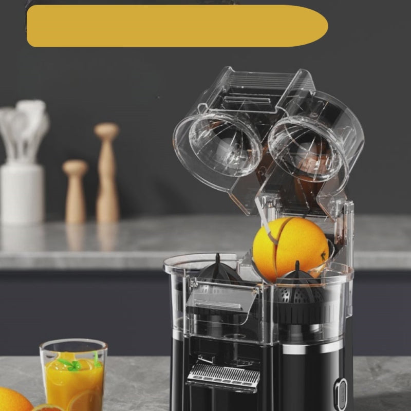 Fully Automatic Double-Head Electric Juicer 🍋 | Multifunctional Citrus Juicer 🍊 | Residue-Free Juice Separation | Home & Kitchen Essential