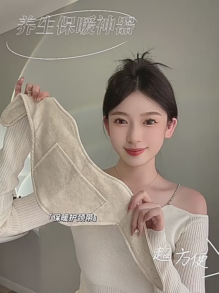 🔥 Cozy Neck Protection Collar with Pocket – Ultra-Soft Winter Scarf Shawl ❄️✨