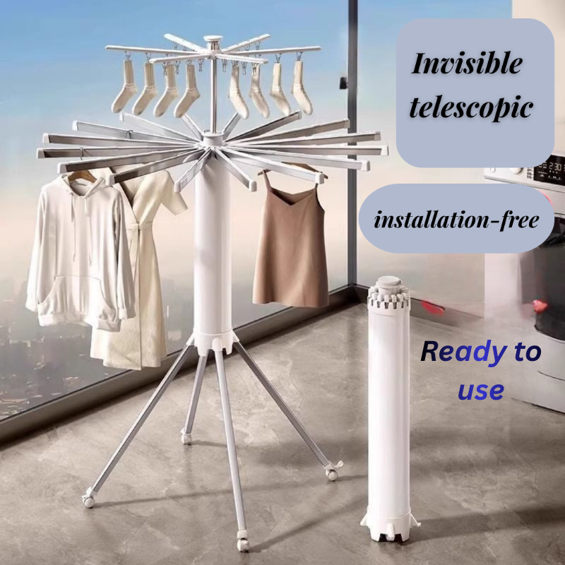 Octopus Folding Clothes Drying Rack 🧺✨ Space Saving Balcony Stand for Clothes, Towels and Quilts | Portable, Strong and Easy to Use